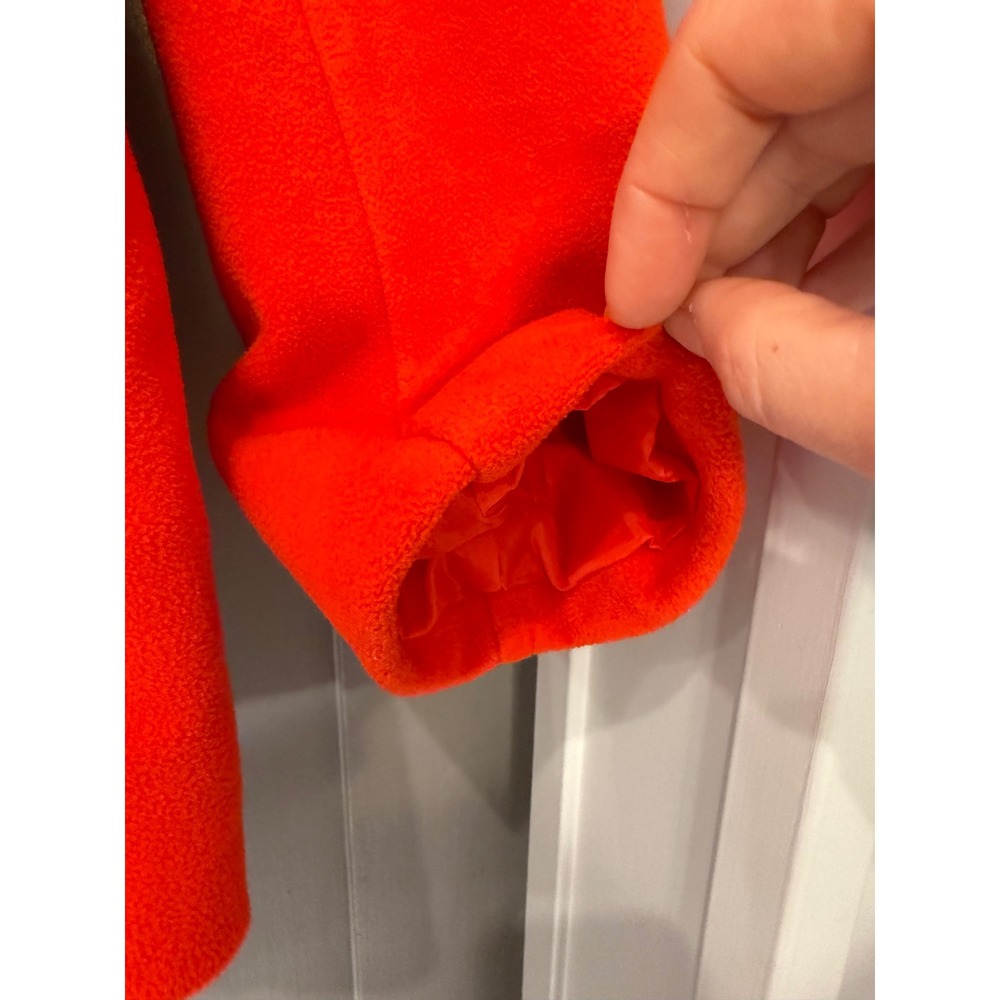 Old Navy Womens Red Fleece‎ Double Breasted Pea Coat Jacket Size M - Picture 9 of 13